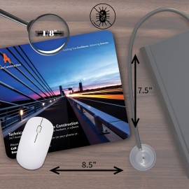 Promotional Mouse Carpet Antimicrobial Fabric Mouse Pad (7.5"x8.5"x1/8")
