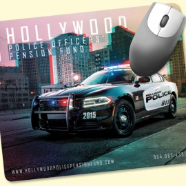 Promotional Vynex Heavy Duty 8"x9.5"x1/16" Hard Surface Mouse Pad