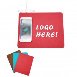 Logo Branded 2-in-1 Charging Mouse Pad  Logo Branded 2-in-1 Charging Mouse Pad