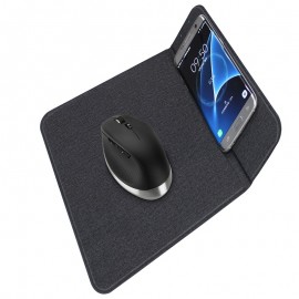 Logo Branded Wireless Charging Mouse Pad With the Phone Stand