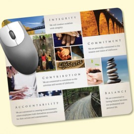 Peel&Place 7.5x8.5x.015" UltraThin, Hard Surface MousePad with Logo