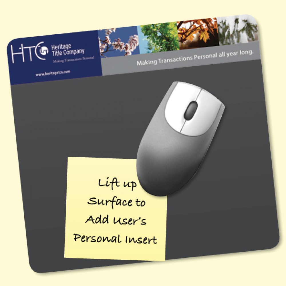 Frame-It Lift DuraTec 7.5"x8"x1/8" Lift-Top Window/Photo MousePad with Logo Frame-It Lift DuraTec 7.5"x8"x1/8" Lift-Top Window/Photo MousePad with Logo