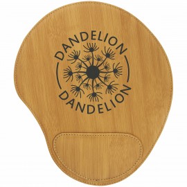 Bamboo Leatherette Mouse Pad with Logo  Bamboo Leatherette Mouse Pad with Logo