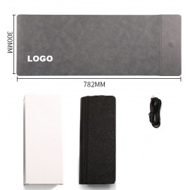 Wireless Charging Desk Mat with Logo