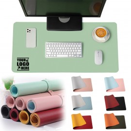 Logo Branded Double Side Leather Mouse Pad