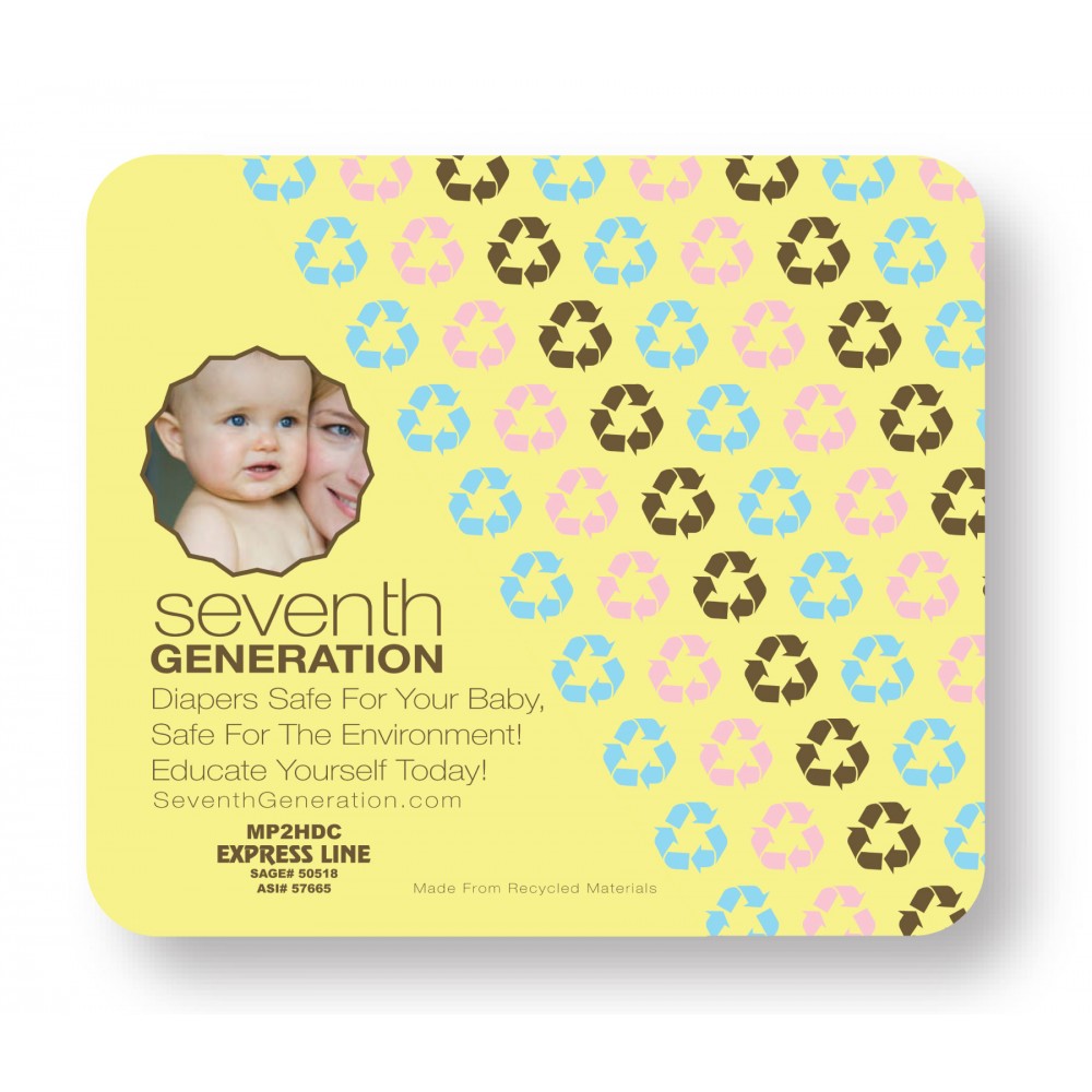 Custom Imprinted Recycled Hi Definition Mouse Pad (1/4" Thick) (7 1/2" x 6-1/2")
