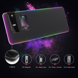 Promotional 10W Wireless Charging Rgb Gaming Mouse Pad With Usb Port