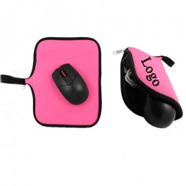 Customized Foldable Travel Mouse Pad Pouch