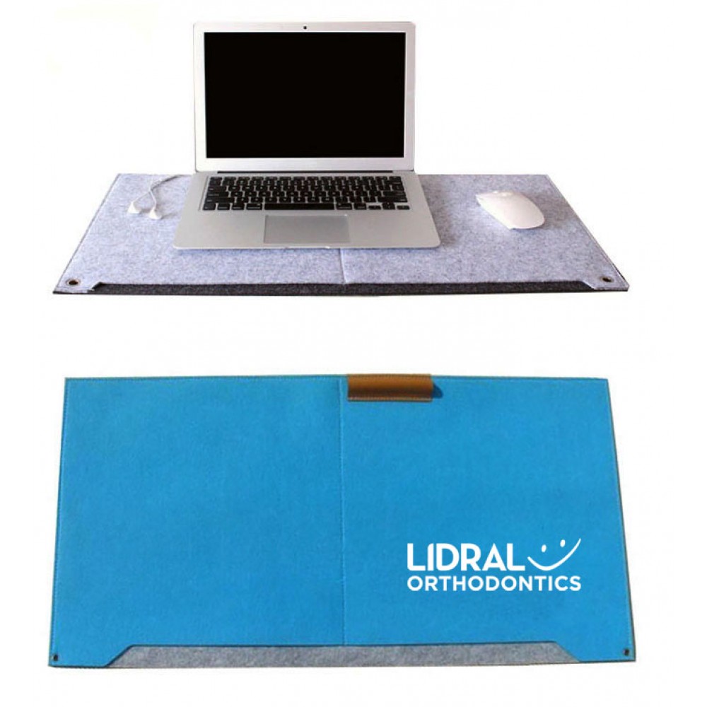 Extended Felt Gaming Mouse Pad/Desk Pad Office Writing Mat with Logo