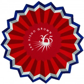 Customized Sunburst Shape Soft Mouse Pad 8"x 8"x 0.125"