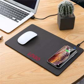 Avalon Mouse Pad with Wireless Charger with Logo  Avalon Mouse Pad with Wireless Charger with Logo