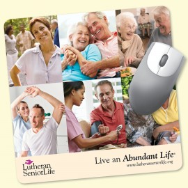 Vynex Heavy Duty 8" Square x1/8" Hard Surface Mouse Pad with Logo