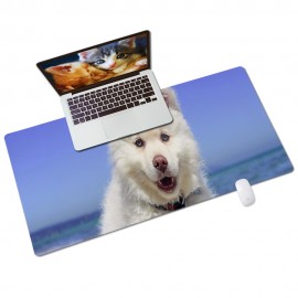 Custom Printed Soft Surface Mouse Pad w/ A Cute Dog,31.5''Lx15.7''W