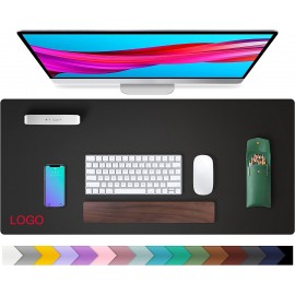 Leather Desk Table Protector Mouse Pad with Logo