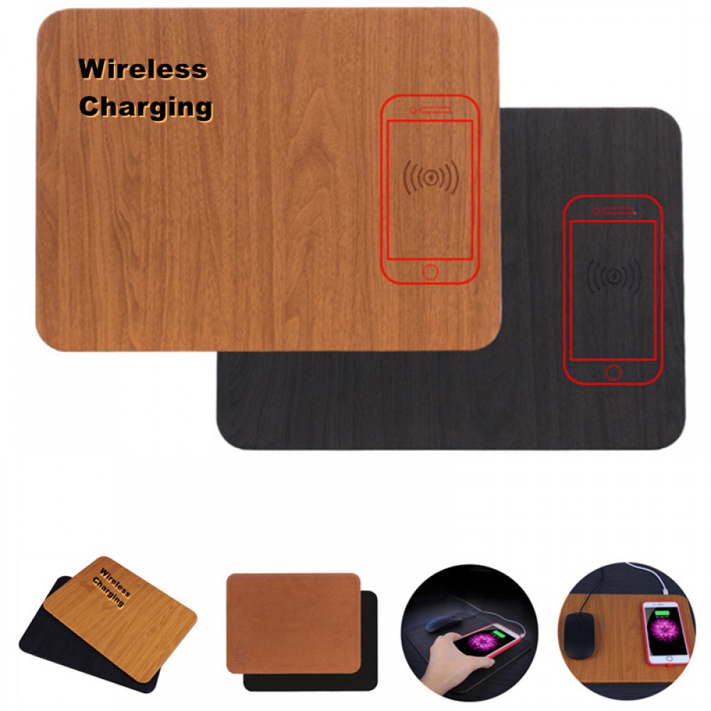 Logo Branded Wireless Phone Charging Mouse Pad