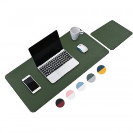 Logo Branded Double-Sided Leather Desk Mouse Pad