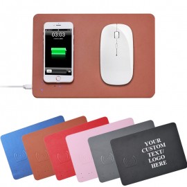 Customized Mouse Pad with 15W Wireless Charger  Customized Mouse Pad with 15W Wireless Charger