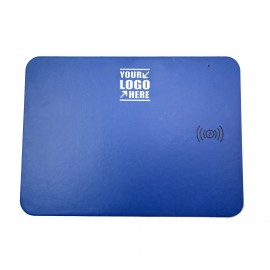 Logo Branded Leather Wireless Charging Mouse Pad