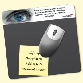 Frame-It Lift Heavy Duty 7.5"x8"x1/8" Lift-Top Window/Photo MousePad with Logo