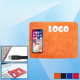 Logo Branded Wireless Charging Mouse Pad  Logo Branded Wireless Charging Mouse Pad