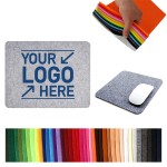 Assorted Colors Felt Mouse Pad with Logo