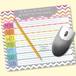 Customized MousePaper 24 Page 7.25"x8.5" Note Paper MousePad