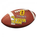 Football Shaped Mousepad 4CP with Logo