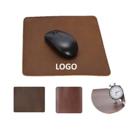 Logo Branded Genuine Leather Mouse Pad  Logo Branded Genuine Leather Mouse Pad