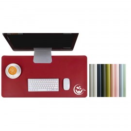 PU Leather Desk Pad with Suede Base with Logo  PU Leather Desk Pad with Suede Base with Logo