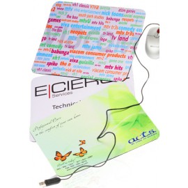 Large Rectangular Full Color Mouse Pad (9.25" x 7.75" x 1/16") with Logo