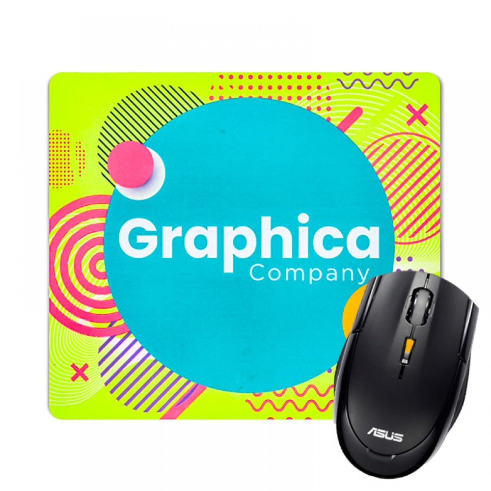 Fluorescent Neon Custom Printed Medium Mouse Pads with Logo