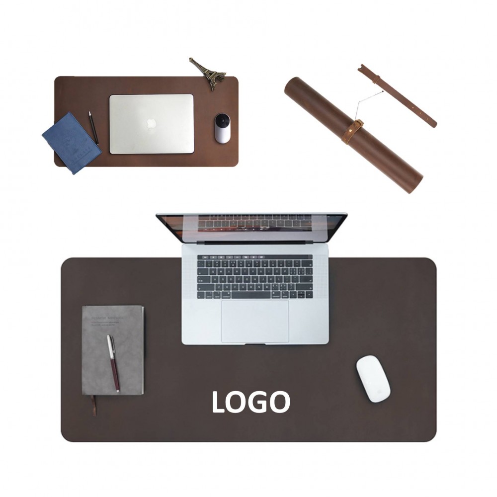 Leather Office Desk Mouse Pad with Logo