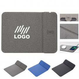 15W Fast Wireless Charging Mouse Pad with Logo  15W Fast Wireless Charging Mouse Pad with Logo