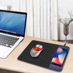 Custom Printed Qi Wireless Charger And Mouse Mat with PU and Rubber Material