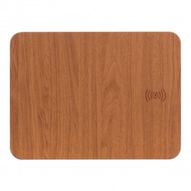 2 in 1 Wireless Charger Wood Design Mouse Pad with Logo  2 in 1 Wireless Charger Wood Design Mouse Pad with Logo