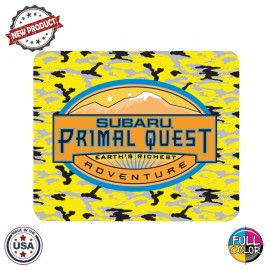 Custom Urban Camo Full Color Dye Sublimation Rectangular Shaped Premium Rubber Mouse Pads (9"x7-1/8")