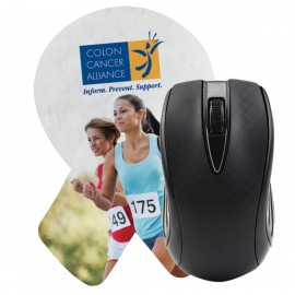 Ribbon Shaped Dye Sublimated Computer Mouse Pad with Logo  Ribbon Shaped Dye Sublimated Computer Mouse Pad with Logo
