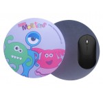 Dye Sublimated Computer Mouse Pad - 5'' Dia with Logo