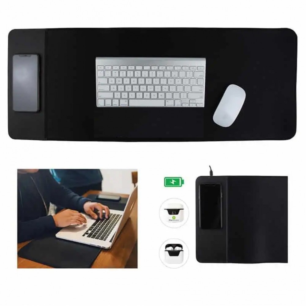 Wireless Charging Mouse Pad with Logo