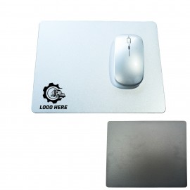 Aluminum Mouse Pad Double Side with Non-Slip PU Base with Logo  Aluminum Mouse Pad Double Side with Non-Slip PU Base with Logo