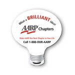 8"X8" Lightbulb Shape Hard Top Custom Mouse Pad 1/8" Thick Rubber Base with Logo