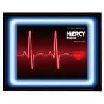 Promo-Clear Translucent X Ray Mouse Pad Stock Heartbeat Custom Printed