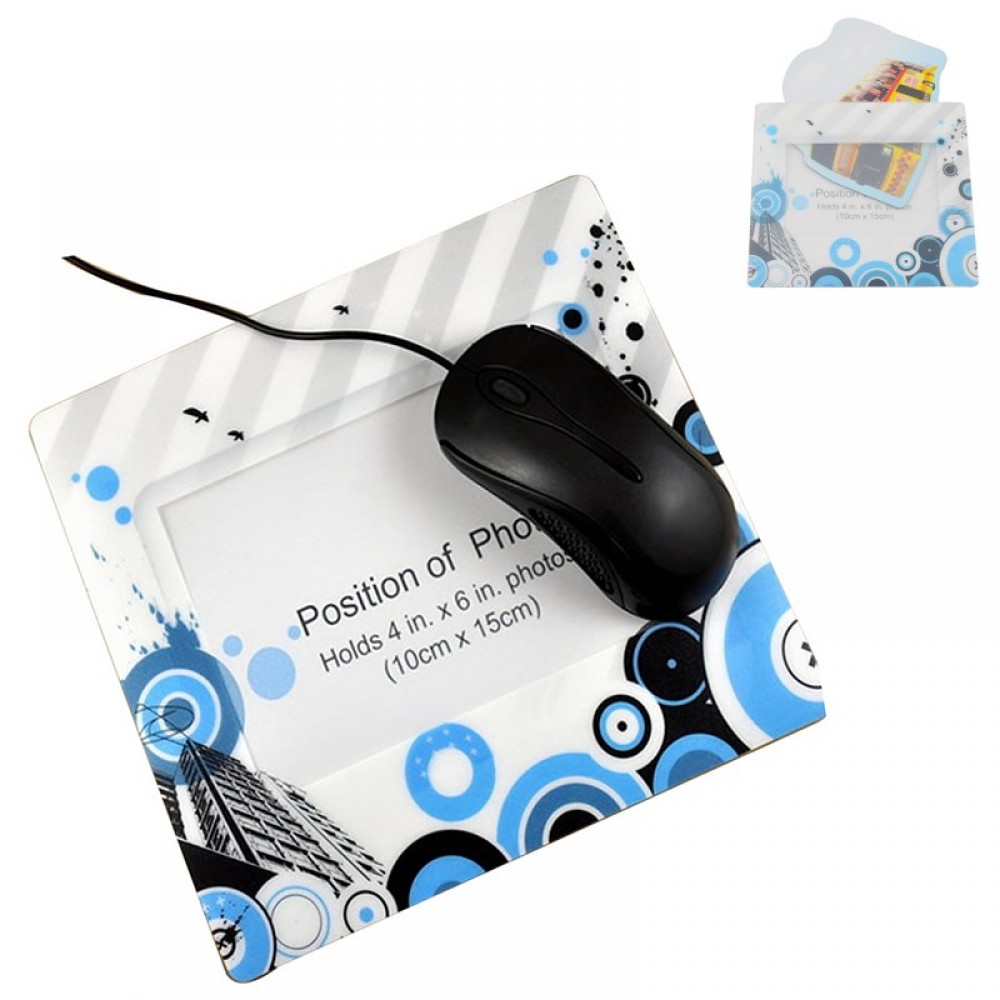 Custom Imprinted Photo Inserted Mouse Pad Custom Imprinted Photo Inserted Mouse Pad