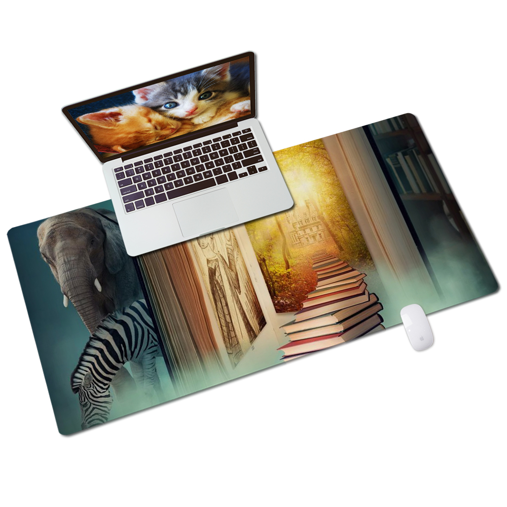 Custom Printed Extended Thick Desk Mat,31.5''Lx15.7''W