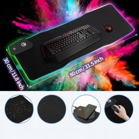 RGB Mouse Pad with 15W Wireless Charger with Logo  RGB Mouse Pad with 15W Wireless Charger with Logo