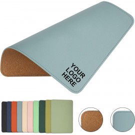 Customizable Waterproof - Durable Leather Mouse Pad with Logo