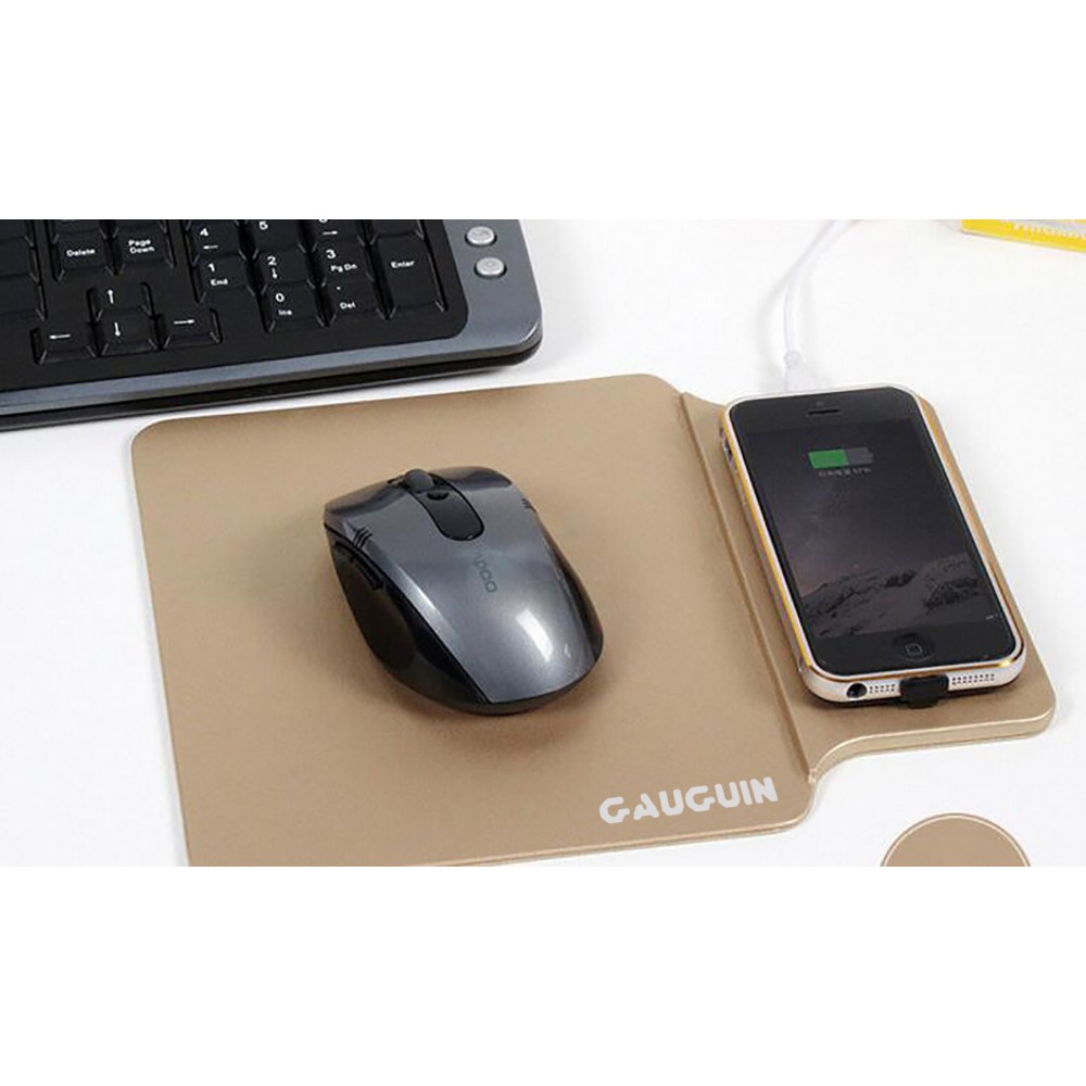 5V PU Wireless Charger Mouse Pad with Logo