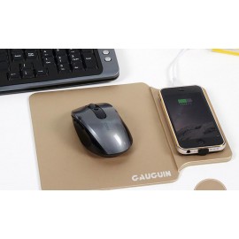 5V PU Wireless Charger Mouse Pad with Logo  5V PU Wireless Charger Mouse Pad with Logo
