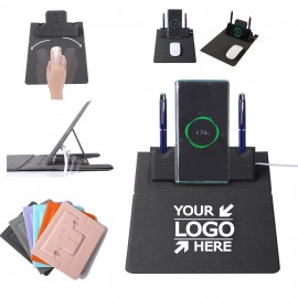 Foldable Magnetic Wireless Charging Mouse Pad with Logo