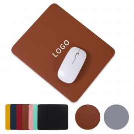 Square Double-Sided Leather Solid Color Mouse Pad with Logo  Square Double-Sided Leather Solid Color Mouse Pad with Logo